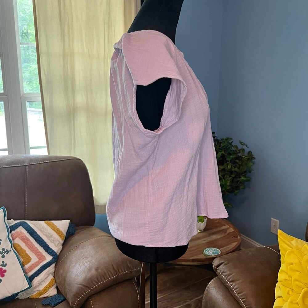 Universal Thread Ruffle Cap Sleeve Top - image 4